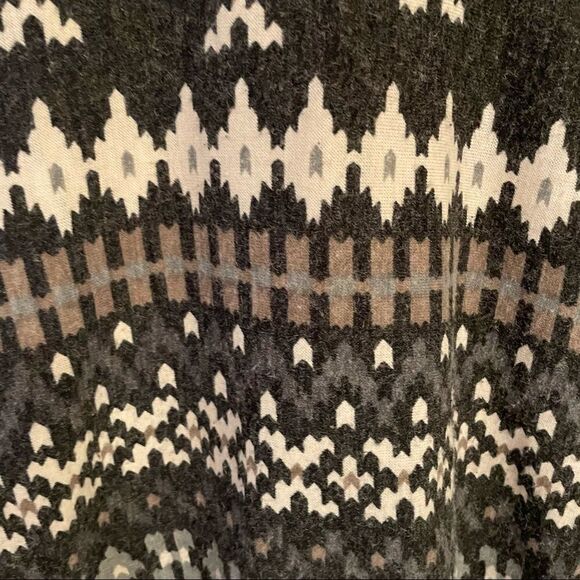 Papillon cowl neck geometric black gray white sweater dress size Medium - Picture 4 of 9